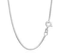 NKlaus auténtica cadena de serpiente de plata de ley 925 cadena de plata 50cm 1,10mm 4,4gr 2483