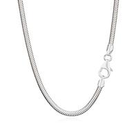 NKlaus auténtica cadena de serpiente de plata de ley 925 cadena de plata 50cm 2,40mm 11,2gr 5943