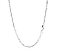 NKlaus Cadena bizantina de 60 cm, plata 925, 4 capas, diamantada, ancho de 2 mm, 16174