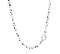NKlaus Cadena de bolas de plata de ley 925 para colgante cadena de plata 42cm 2,50mm 7,5gr 2491