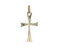 NKlaus colgante cruz de bautismo 333 oro amarillo cruz de oro de 8 quilates 21x12mm 8006