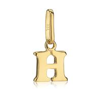 NKlaus colgante letra pequeña H 333 Oro Amarillo 8 quilates 6x5mm amuleto alfabeto para niños 1322