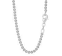 NKlaus collar 55cm cadena de bolas de plata esterlina 925 ancho 2mm collar de las señoras 8249