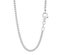 NKlaus collar 55cm cadena de bolas redonda de plata 925 collar de las señoras 1,5mm de ancho 8199