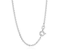 NKlaus Collar de anclas de 55cm en plata de ley 925 bañada en diamantes y 1,70mm de ancho 8109