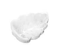 NKlaus Cuenco de hojas de selenita de 12 cm - Piedra natural para limpiar piedras curativas y joyas, cuenco decorativo tallado a mano para meditación, reiki y esoterismo