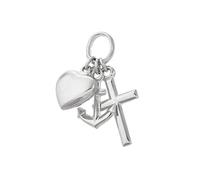 NKlaus fe amor esperanza plata de ley 925 11mm niños pequeños colgante 9103