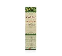 NKlaus Goloka Patchouli - Varillas de incienso (15 g, enrollado a mano, aroma profundo, terroso, vegetal, natural e ideal para meditación o purificación)