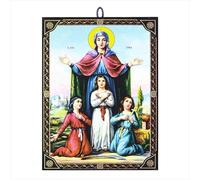 NKlaus Icono Santa Sofía 9,7x13,5x1,2cm Icono cristiano orthodox de Grecia 60130