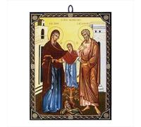 NKlaus Icono Santos Joaquín y Ana 9,7x13,5x1,2cm Icono cristiano orthodox de Grecia 60156