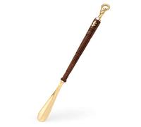 NKlaus Maritim 11730 - Calzador (62 cm de largo, latón dorado y madera), Extra Largo, Einheitsgröße