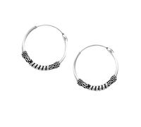 NKlaus PAAR 925 PLATA DE LEY Celta Bali Fina Vikingos Ornamento 18mm 7085
