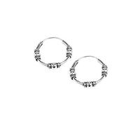 NKlaus PAAR 925 PLATA ESTERLINA Creoles góticos celtas 15mm 7230