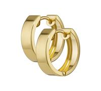 NKlaus par 333 oro amarillo pendientes con bisagra 15 x 3,9mm cuadrado brillante 4747