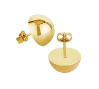 NKlaus par de aretes de 12mm 333 8 quilates de oro amarillo media bola de las señoras pendientes de enchufe 9074