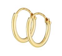 NKlaus PAR de pendientes de aro para hombre ORO REAL 333 pendientes colgantes 11 mm 3752