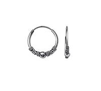 NKlaus par de pendientes de plata de ley 925 Celtic Creoles Gothic Celtic ear piercing 20mm 5048