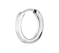 NKlaus Pendientes de aro redondos de oro blanco 333 de 8 quilates para hombre, Oro amarillo