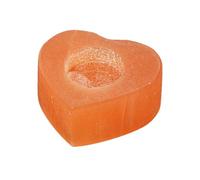 NKlaus Portavelas de selenita en forma de corazón, 9 x 8 cm, portavelas naturales para relajación, meditación y rituales espirituales, ideal para Feng Shui y trabajo energético