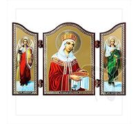 NKlaus Santa Elena Icono cristiano Tríptico que representa a una santa 1440