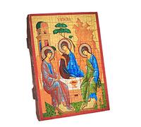 NKlaus Santísima Trinidad, icono cristiano de madera 16x12,5cm hecho a mano 37030