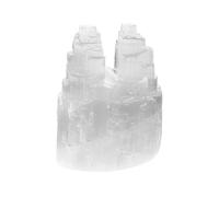 NKlaus Selenita Iceberg 10 x 7,5 x 4,5 cm - Selenita en diseño de iceberg, hecha a mano para iluminación y trabajo energético, decoración espiritual natural