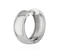 NKlaus silver single Pendiente con bisagra de plata de ley 925 de 17,5 x 6mm a prueba de deslustre 4813