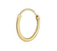 NKlaus solo Hombres ORO REAL 333 8 quilates Pendientes Pendientes 13 mm 3752