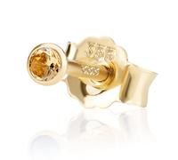 NKlaus único 2,0mm 333 oro amarillo de 8 quilates pendientes Zirkonai Champagne Cierre de mariposa damas 3331