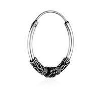 NKlaus único 925 PLATA DE ESTERLINA celta gótica criolla masiva 20mm 7274