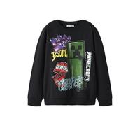 Nkmdai Minecraft Nreg Sweat BRU Noos Bfu, Negro, 122-128