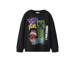 Nkmdai Minecraft Nreg Sweat BRU Noos Bfu, Negro, 122-128