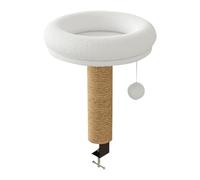 Nkmifeg Cama de oficina para gatos | Anti-Basculemento 360° Giratorio y Cálido - Nido Adjustable para gatos sobre mesa | para interior exterior o casa de noche, alféizar de la ventana, salón, balcón