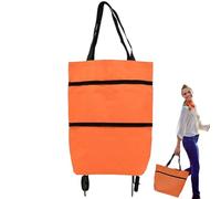 Nkmifeg - de Compras con Ruedas, Carrito Plegable Reutilizable y de Transporte - Gran contenedor organización para Compras y Viajes de Picnic casa de Vacaciones