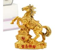 Nkmifeg Estatuilla De Caballo,Decoración China De Resina para Mesa 2026 | Figura del Caballo Año Nuevo Chino Decoración | para Hogar, Salón, Estantería, Gabinete, Repisa y Fiestas