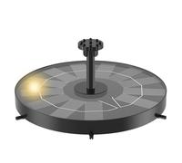 Nkmifeg Fuente Solar para Aves | Bandeja Limpiadora,Fuente de Agua alimentada por energía Solar - para Patio, Jardín, Terraza, Piscina, Estanque, Decoración Exterior