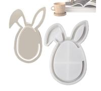 Nkmifeg Moldes de Pascua | Utensilios de pastelería Reutilizables Antiadhesivos | Molde de Pastel en Forma de Huevo y Conejo de Pascua - Para Mujeres Principiantes Recetas de Galletas Postres Pudding