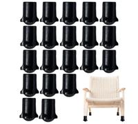 Nkmifeg - Protector de pies de silla, 20 piezas antideslizante antirubios suministros para el hogar, protector de pies de goma, para mesa, taburete al aire libre, bar, terraza, oficina, casa, aula