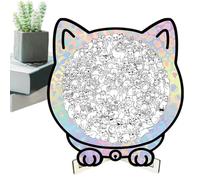 Nkmifeg Puzzle de madera con diseño de gato - Linda decoración de pared para el hogar - Puzzle de madera con diseño de animales para adultos - Para mujeres, hombres, niños, hijos, hijas y adolescentes