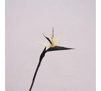 NKNLKS 3PCS Artificial Bird of Paradise Flowers, 22.8" Fake Strelitzia with Realistic Rubber Leaves, Silk Fabric Flowers for Home Wedding Party Decor, Tropical Floral Arrangements