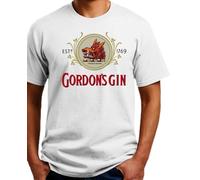 NKNSWUUL Gordons Dry Gin Logo T-Shirt White S