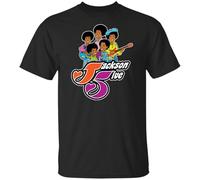 NKNSWUUL Jackson Five 5 Band Pop Music T-Shirt Unisex Black M