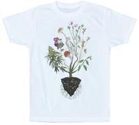 NKNSWUUL Nature's Healers T Shirt Artwork Ergot Liberty Caps Fly Agaric Opium Poppy White 3XL