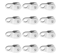 nkptedv 12 poleas de escalada fijas de zinc de aluminio para montañismo | Zincs de aluminio rodante, a prueba de expediciones deportivas al aire libre, escalada técnica