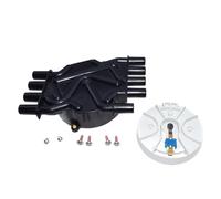 NKURTPC Ajuste para Chevy VORTEC Ajuste para GMC V8 5.0L/5.7/7.4L Kit de Tapa de Distribuidor y Rotor D465 10452457 10452459 D329A Distribuidor electrónico