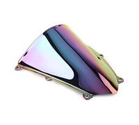 NKURTPC Deflector Cupula Moto Ajuste para Honda CBR600RR F5 2007 2008 2009 2010 2011 2012 Parabrisas de Motocicleta a Prueba de Viento Deflectores(Deep-Iridium)
