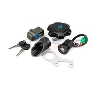 NKURTPC Interruptor de Encendido Compatible con Suzuki DR-Z400 DR-Z400S DR-Z400SM Kit de Bloqueo de Tapa de Gasolina con Interruptor de Llave de Encendido de Motocicleta Cerradura de Motocicleta