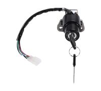 NKURTPC Interruptor de Encendido Compatible con TZR250 1987-1989 Cilindro de Bloqueo del Interruptor de ignición de Motocicleta con Piezas de Accesorios de Llave Cerradura de Motocicleta