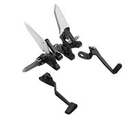 NKURTPC palanca de cambios del coche Compatible con Kawasaki Ninja ZX4RR ZX4R 2023-2024: soporte de estribo, pedal de freno y palanca de cambios. Palanca variable manual(B Set)