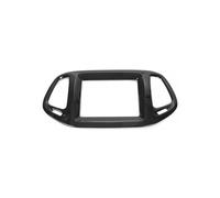 NKURTPC Panel Mandos Consola Central Ajuste para Compass 2017-2020 ABS Interior Consola Central Panel de navegación decoración Cubierta Accesorios de Coche(Black)